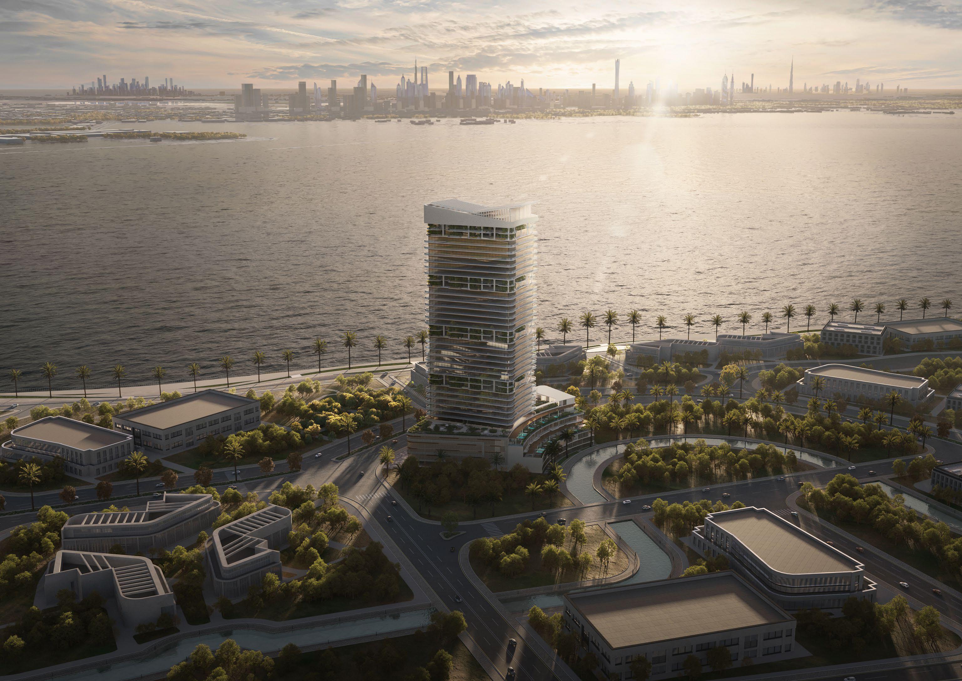 Waterfront location of Radiant Elite Tower combining modern urban living and coastal serenity on Al Reem Island