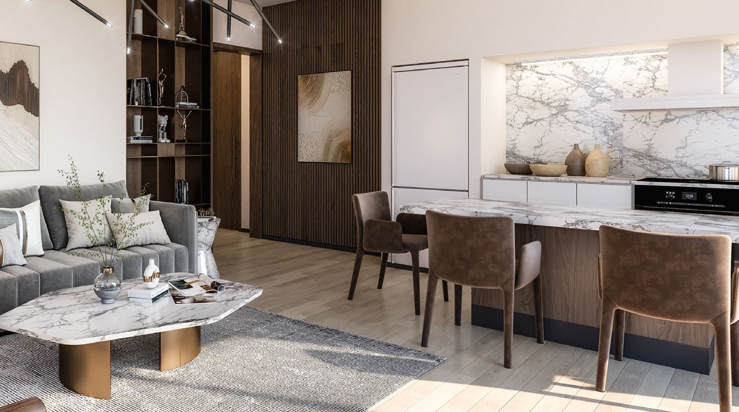 Radiant Atrium daytime exterior view on Al Reem Island Abu Dhabi real estate project