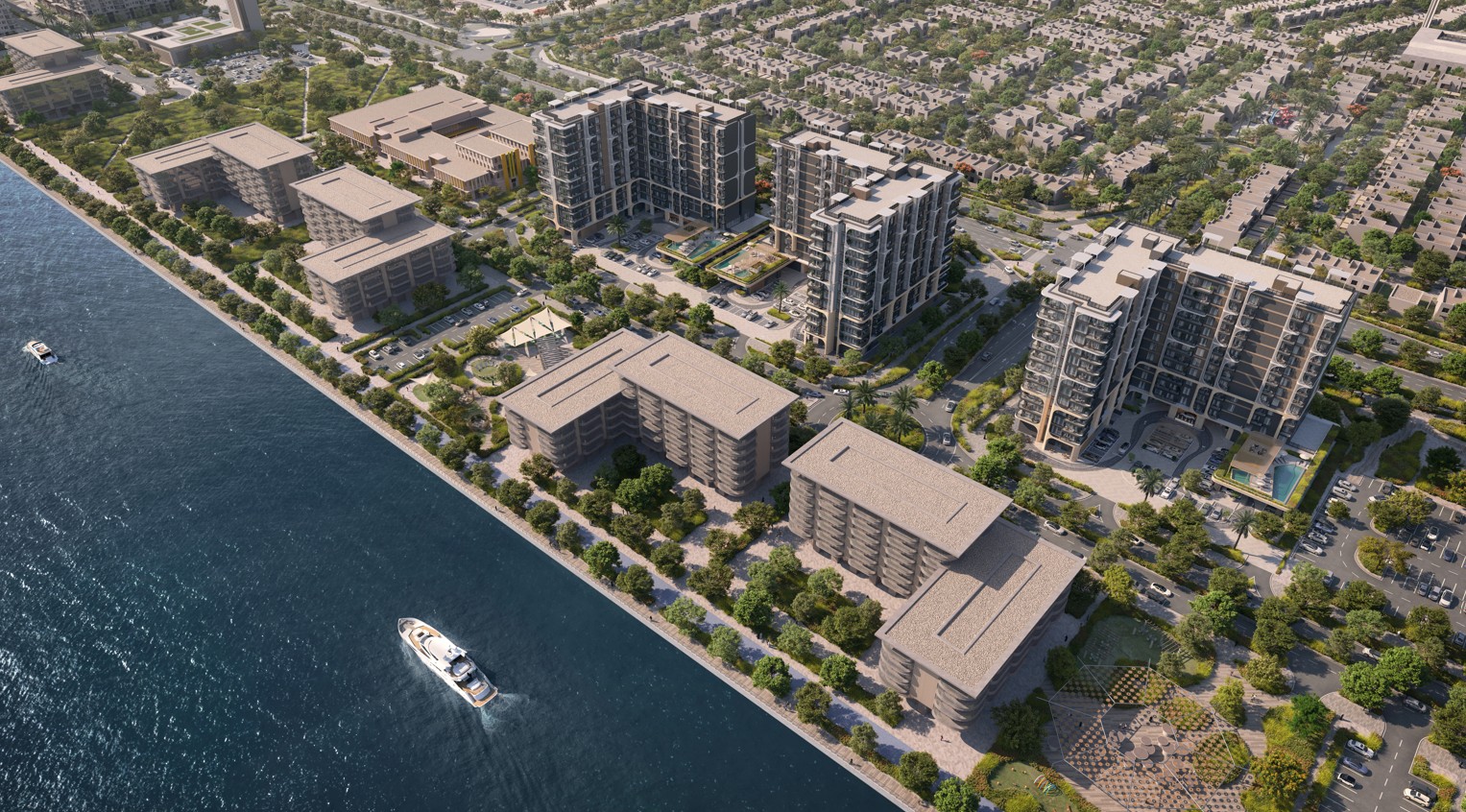 Community events and weekend gatherings at Yas Living by Aldar, located on Yas Island, Abu Dhabi. Residents experience an engaging social lifestyle with cu