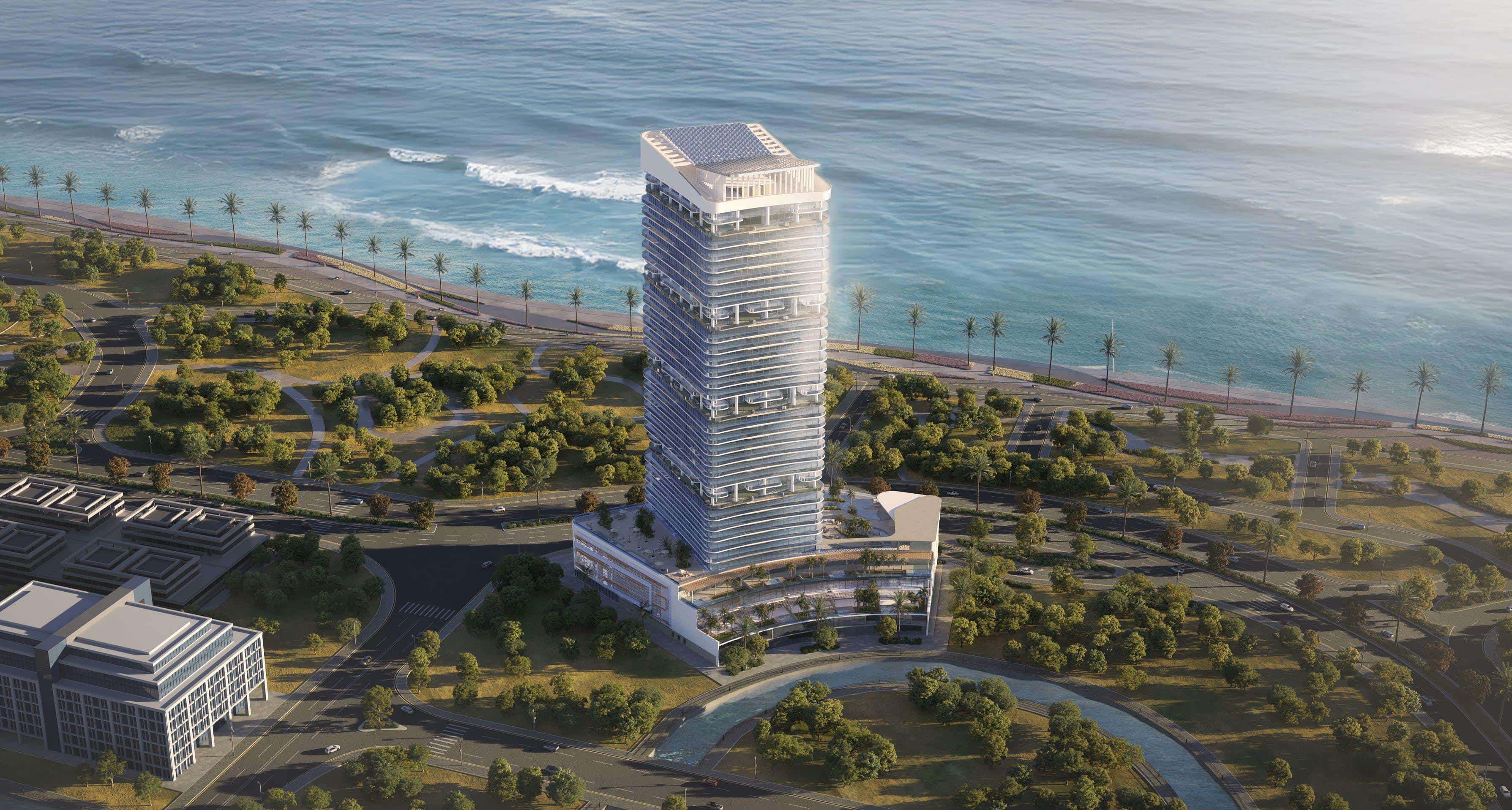 Radiant Elite Tower rising 40 stories on Al Reem Island, featuring iconic waterfront architecture in Shams Abu Dhabi
