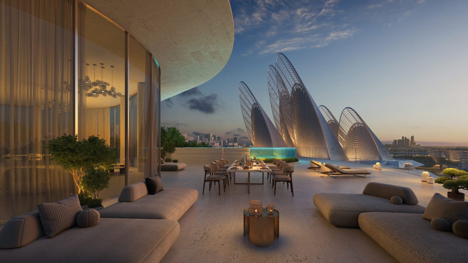 Sunset Views from Mandarin Oriental Residences Saadiyat Island Abu Dhabi